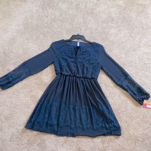 Xhilaration Navy Lace Dress Women’s Size M
